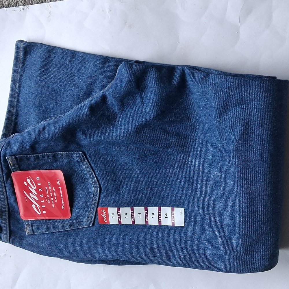 Vintage Chic Relaxed Fit Jeans Petite Nwt - Picture 7 of 7